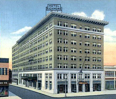 Vintage view from the northeast