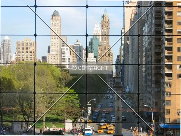 View directly east from inside the Time Warner Center