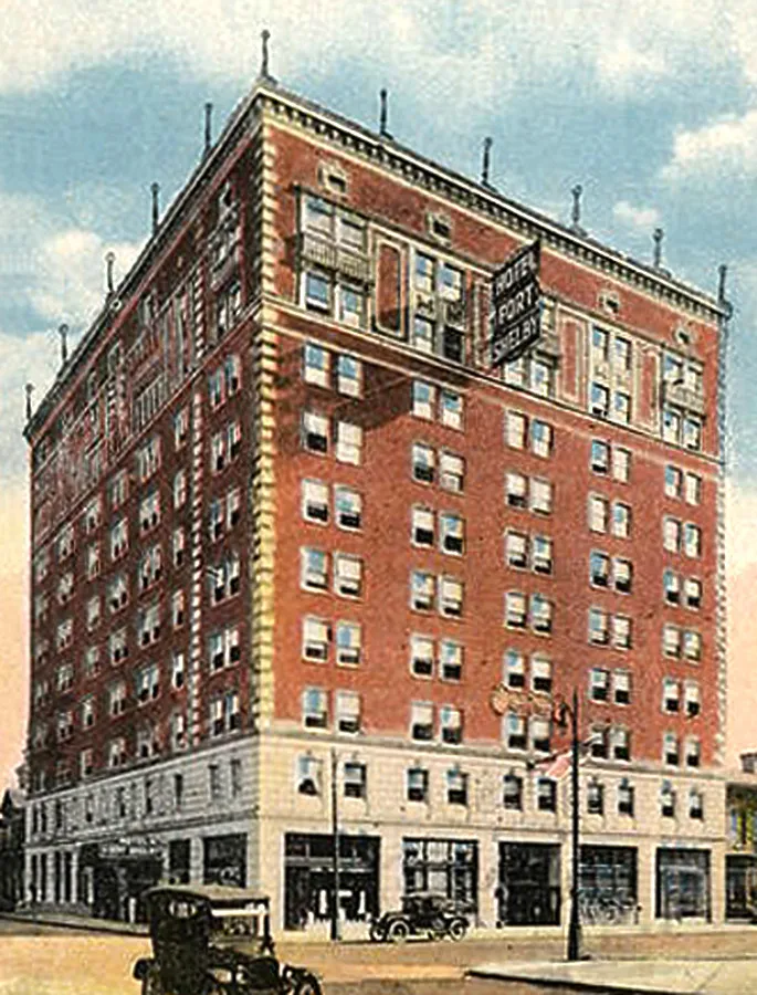 Vintage view from the north