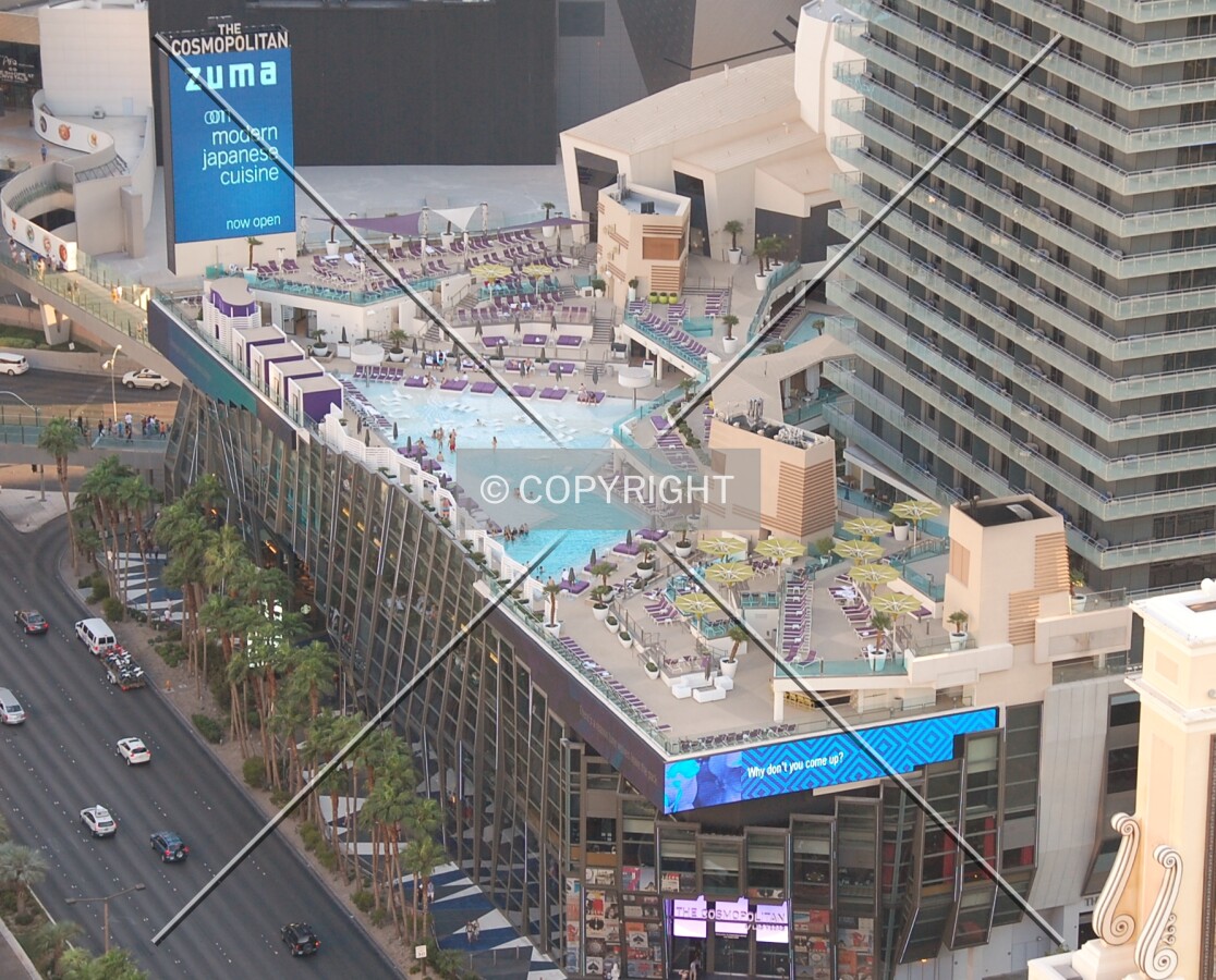 View of the pool and day club