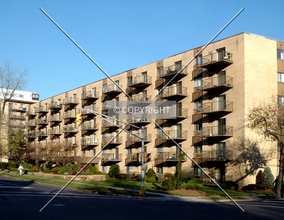 View from the southwest across Prospect Avenue