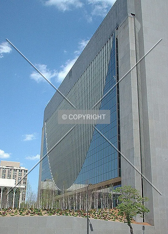 West facade from 3rd Street