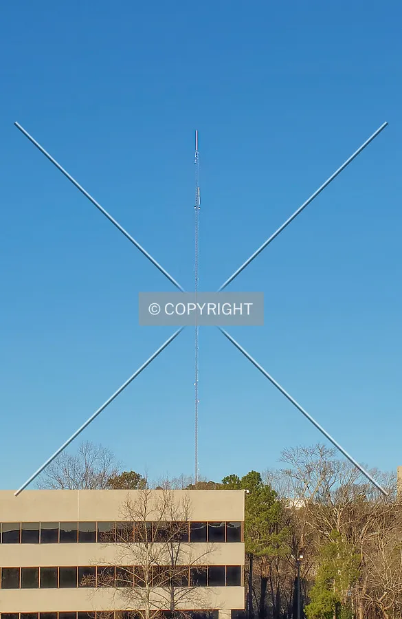 Distant view from the southeast; January 18, 2021