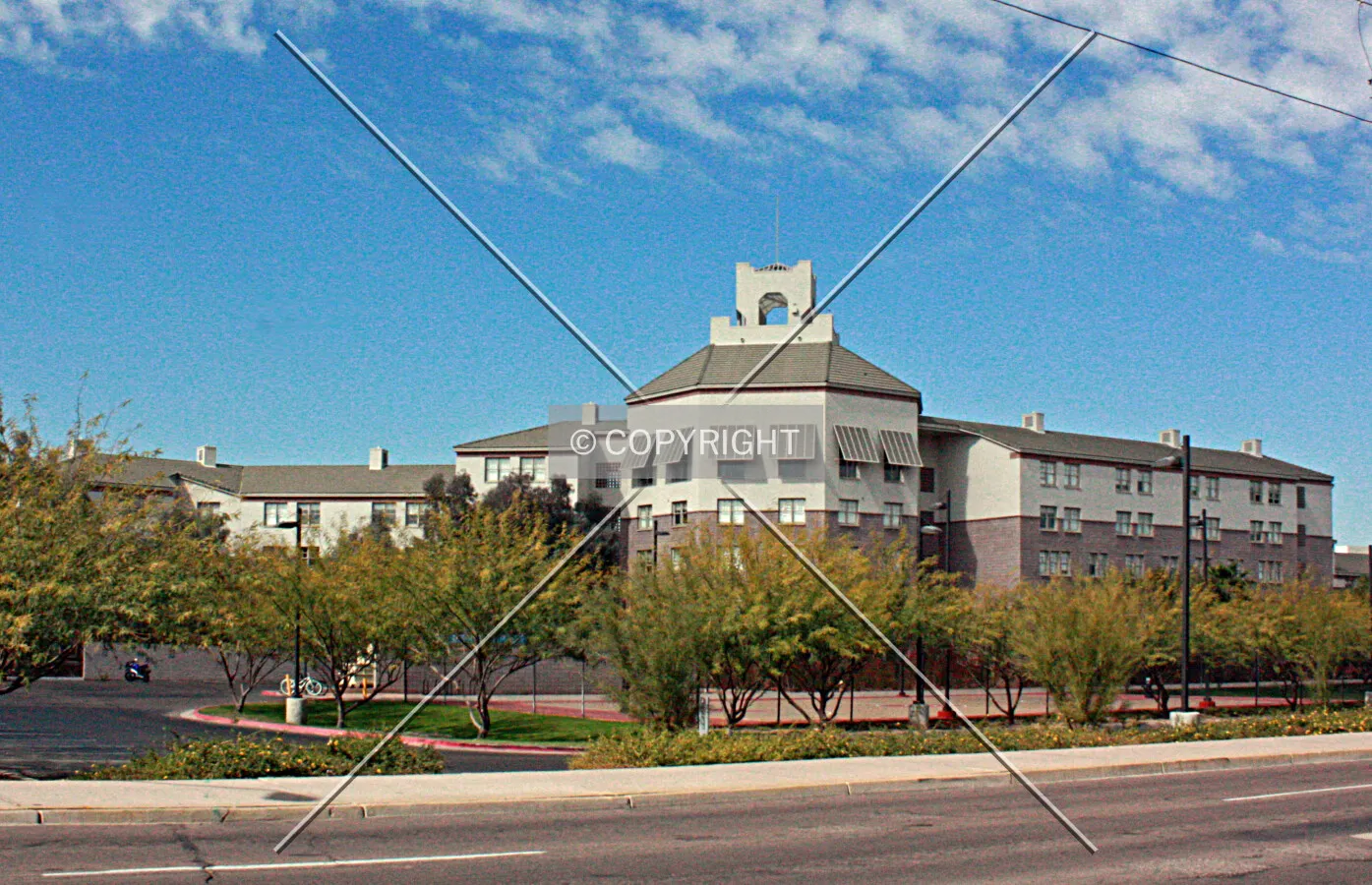 View from the southeast