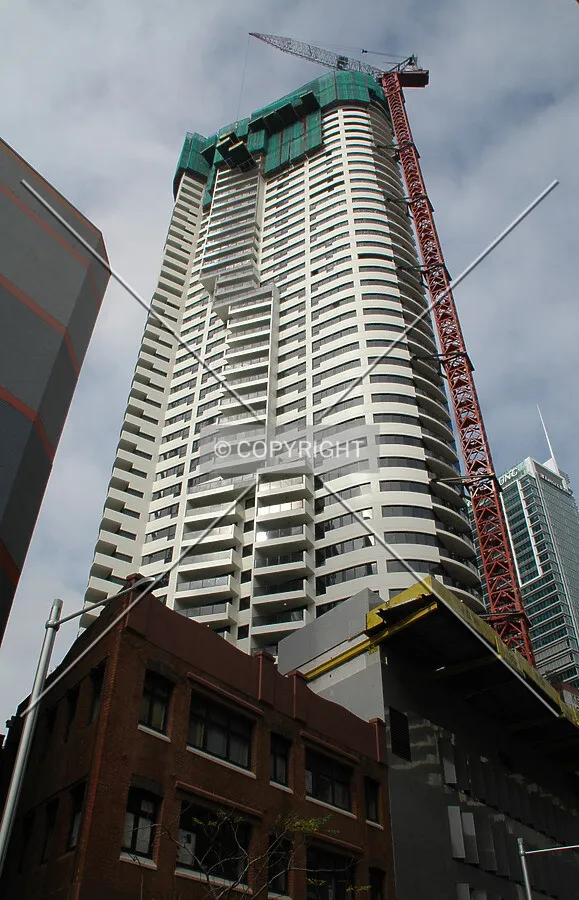 Looking up from Kent Street