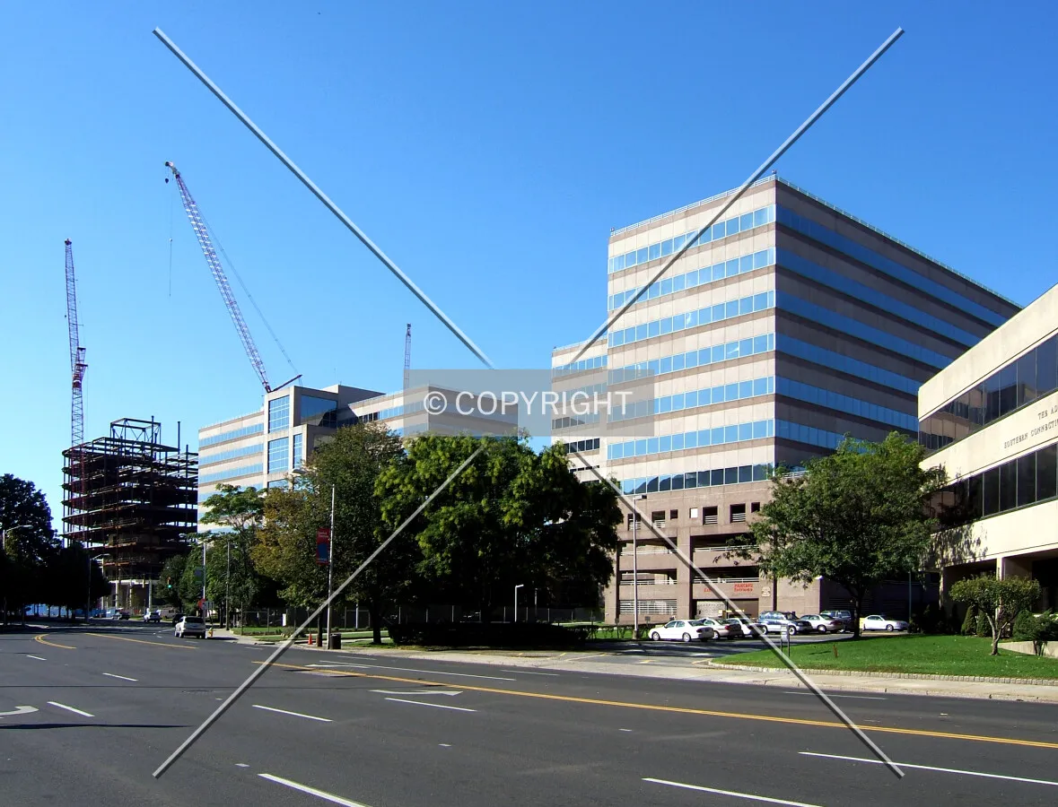View from the northeast along Washington Boulevard