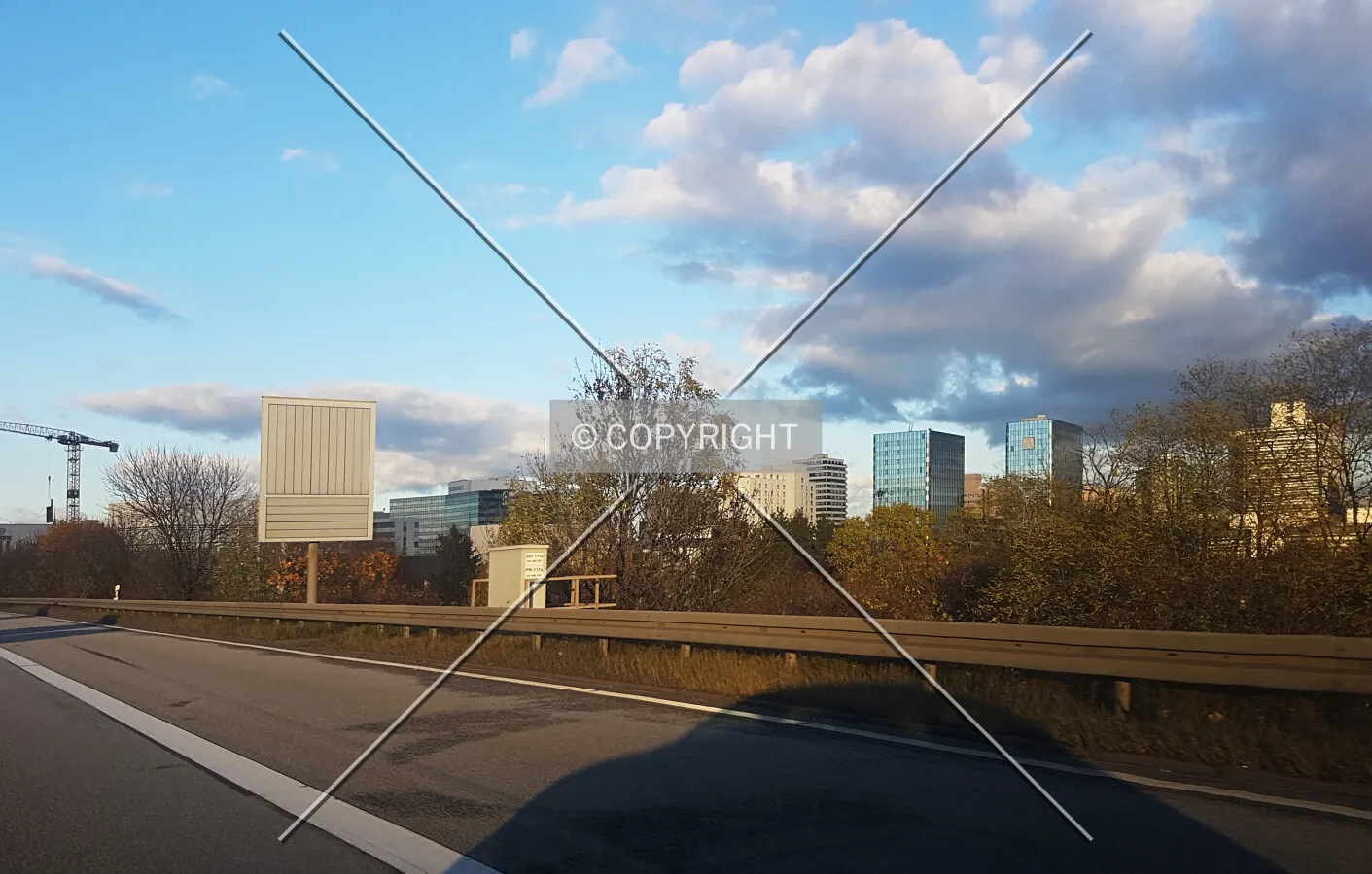 A3 highway passing Frankfurt Niederrad