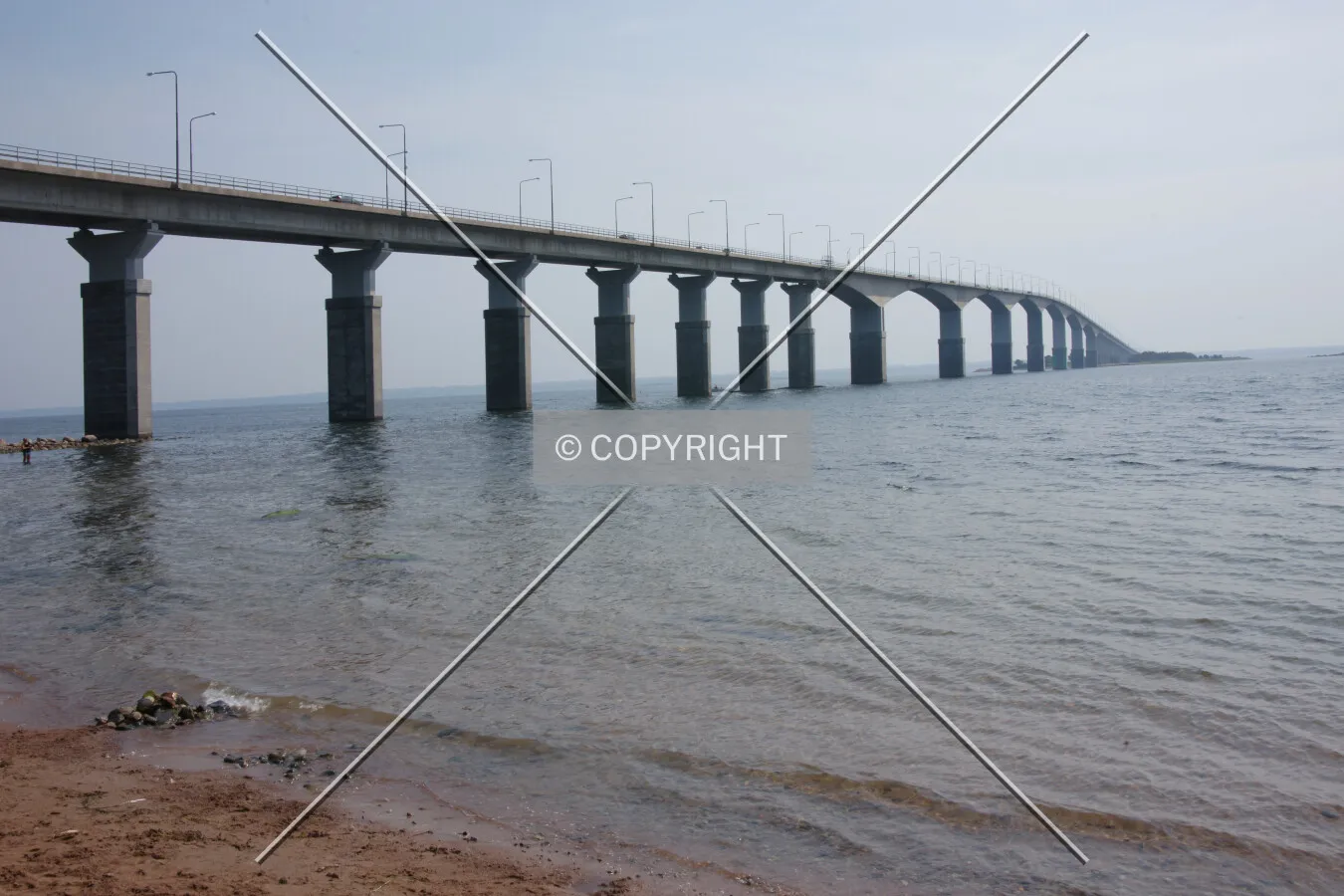 The bridge as seen from a parking place nearby Kalmar