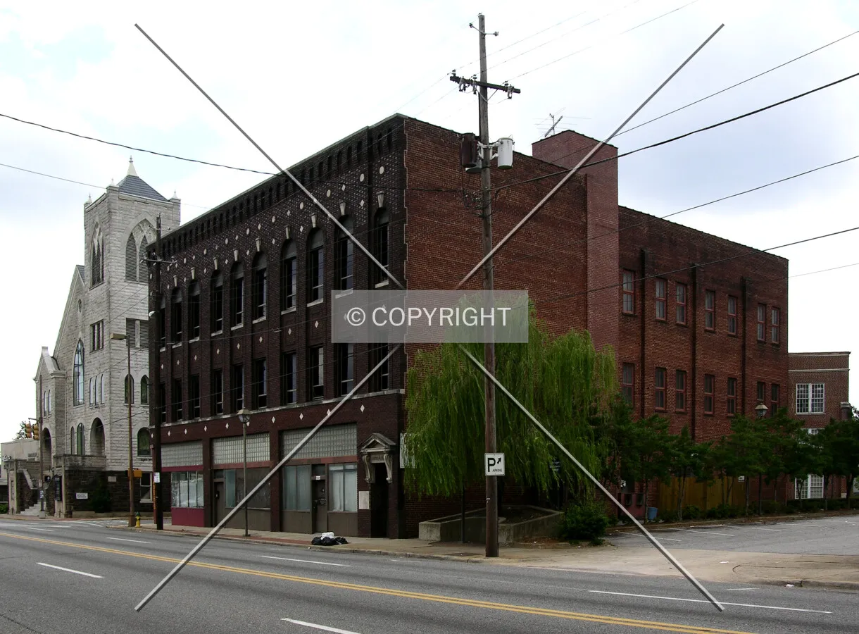 From across 1st Avenue North to the northeast
