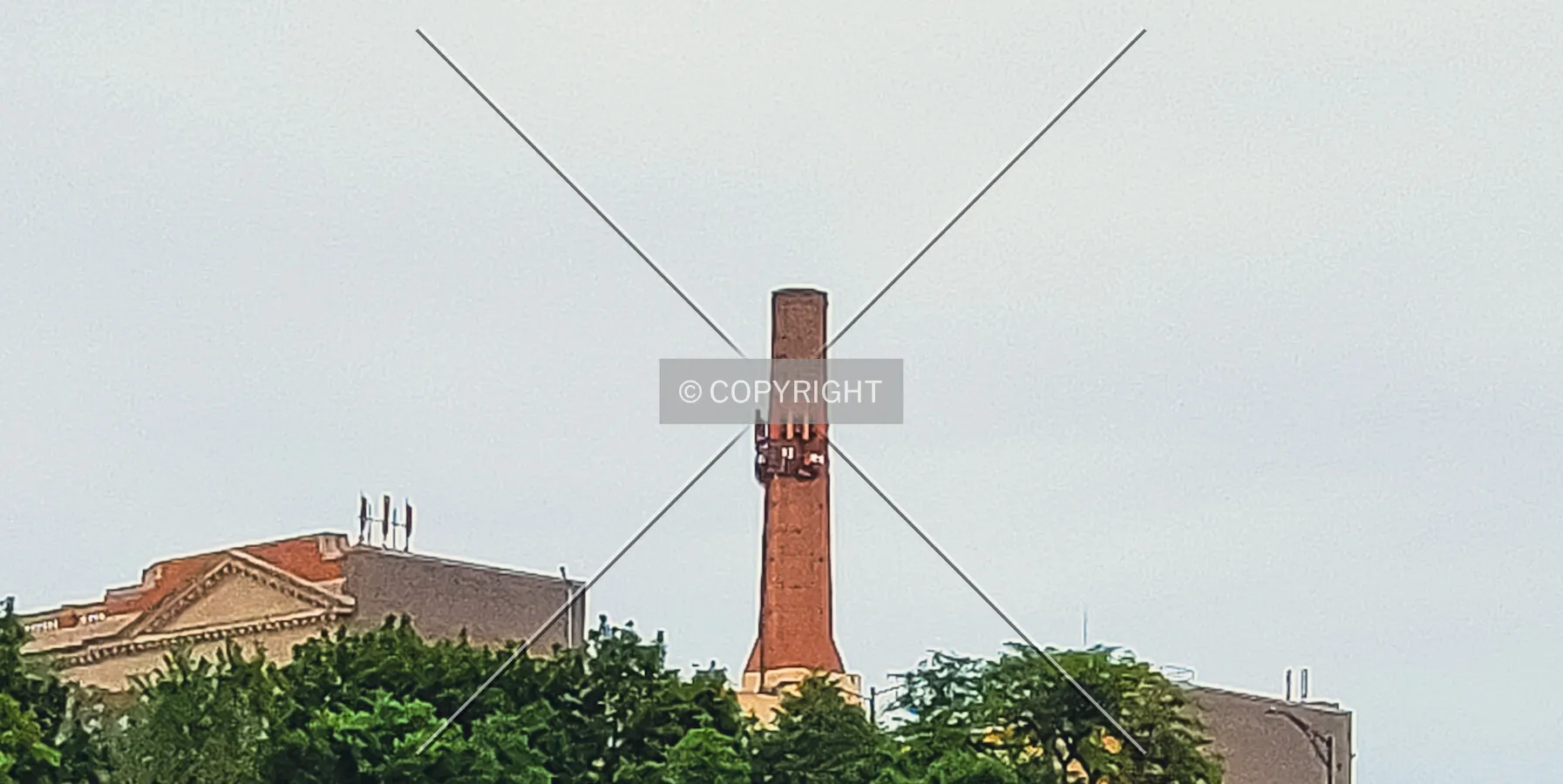 Chimney on the south side; July 17, 2021
