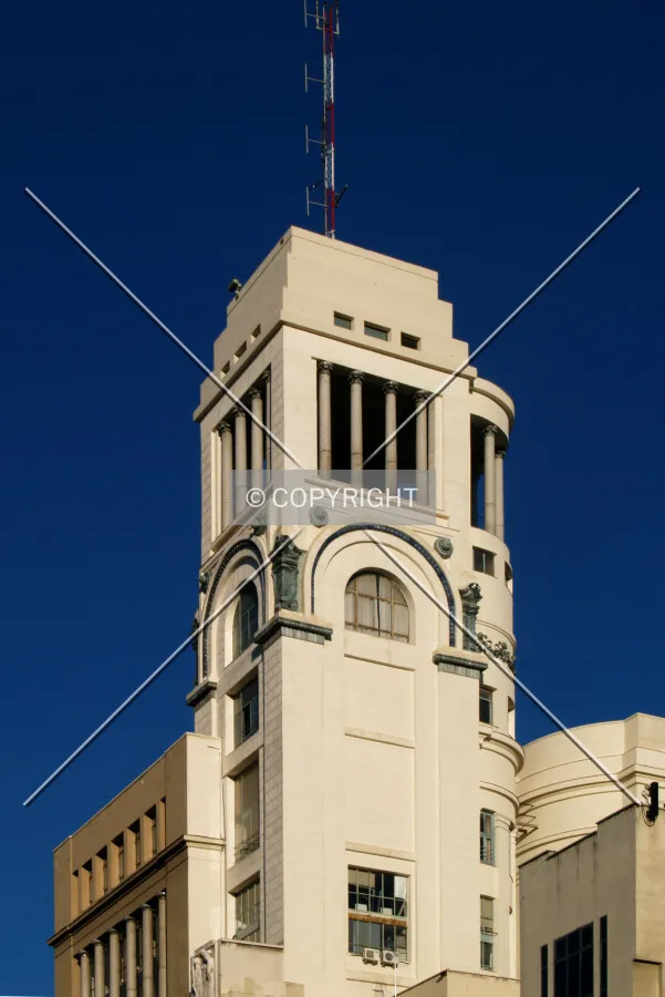 The tower as seen from the western side