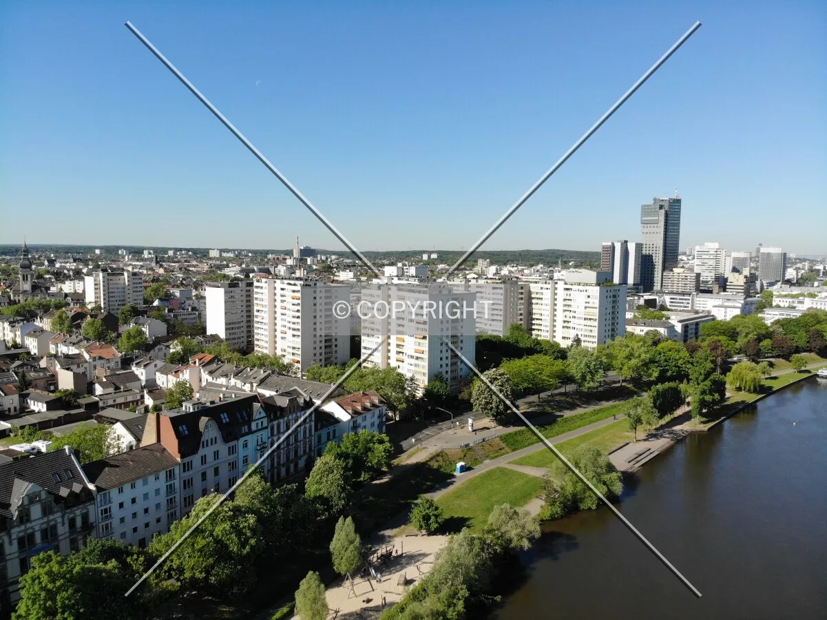 Mainpark complex - Hochhäuser in Offenbach