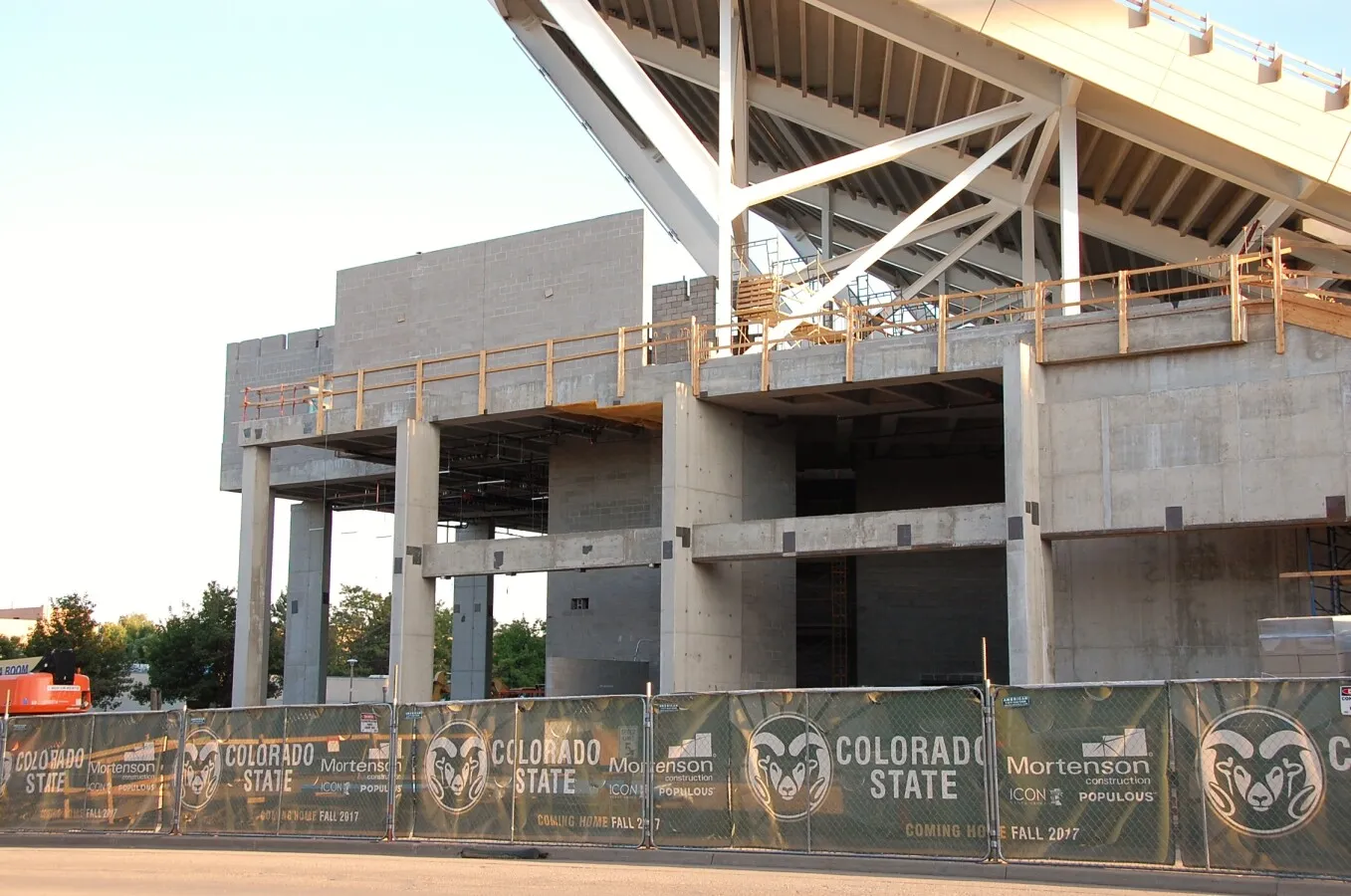 View to the southeast