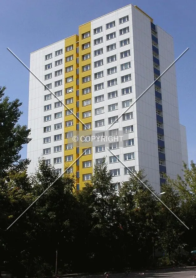 View from the street on a sunny day