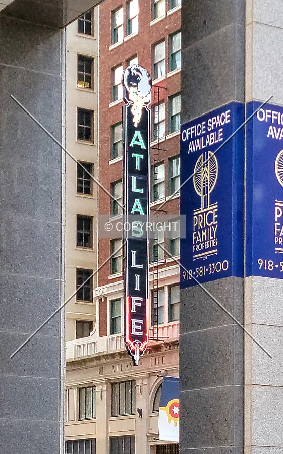 Evening view of the sign from the southwest; April 2, 2021