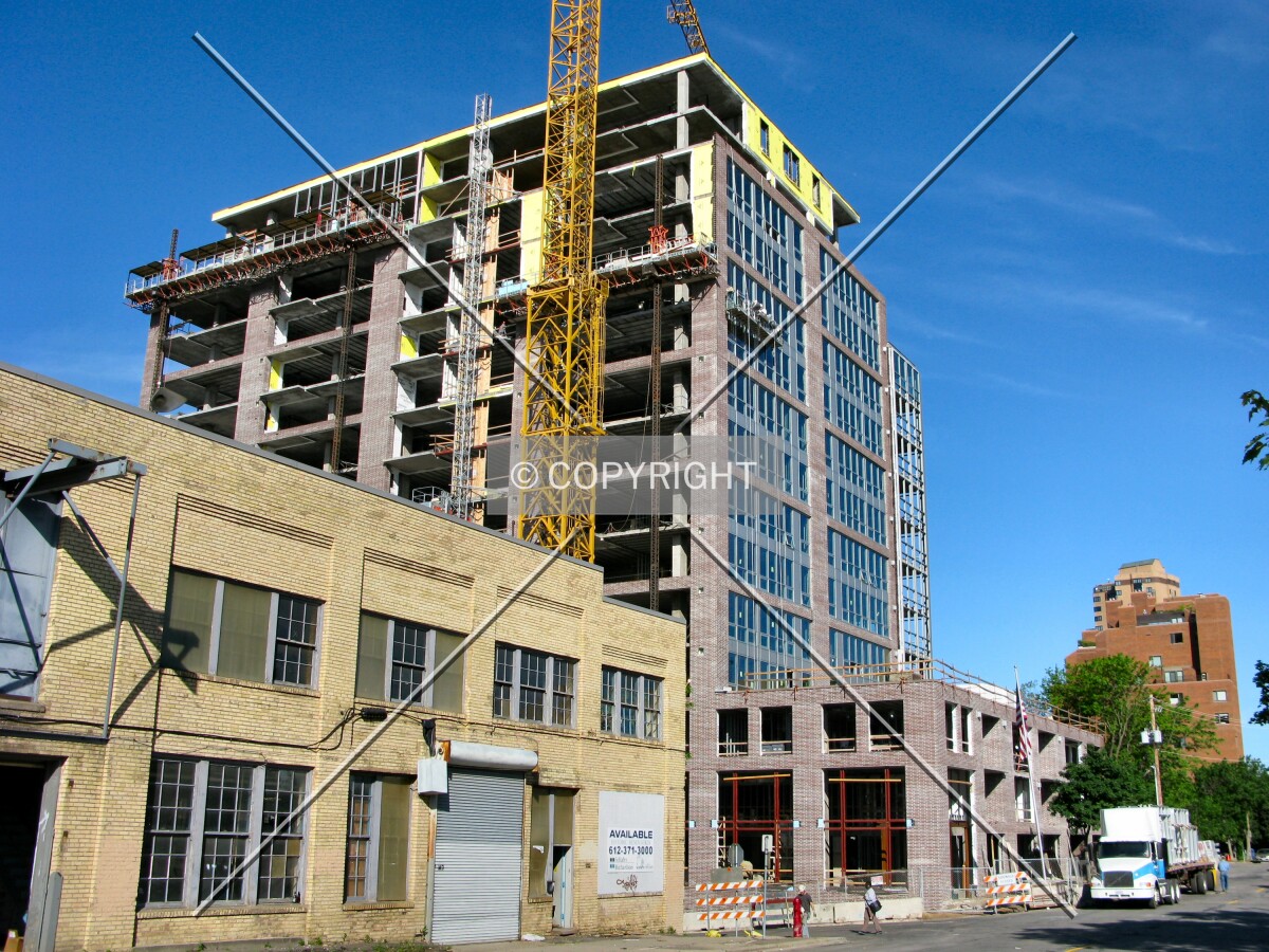 View to the west along 2nd Street SE