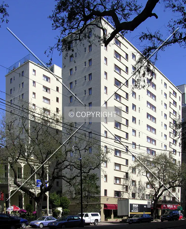 Looking northeast from St. Charles Avenue