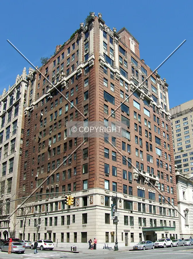 View from the southeast at 67th Street and Central Park west