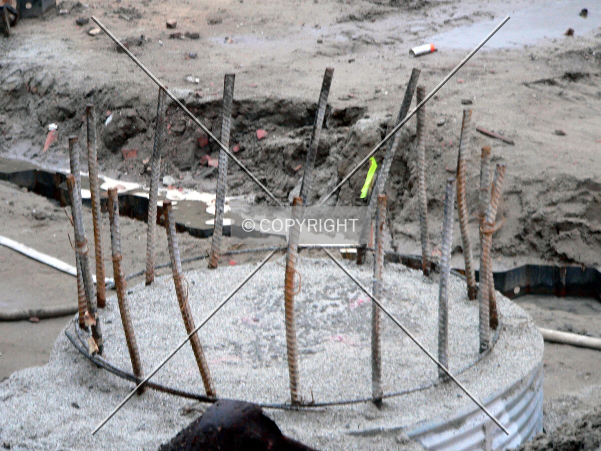 Top of a caisson