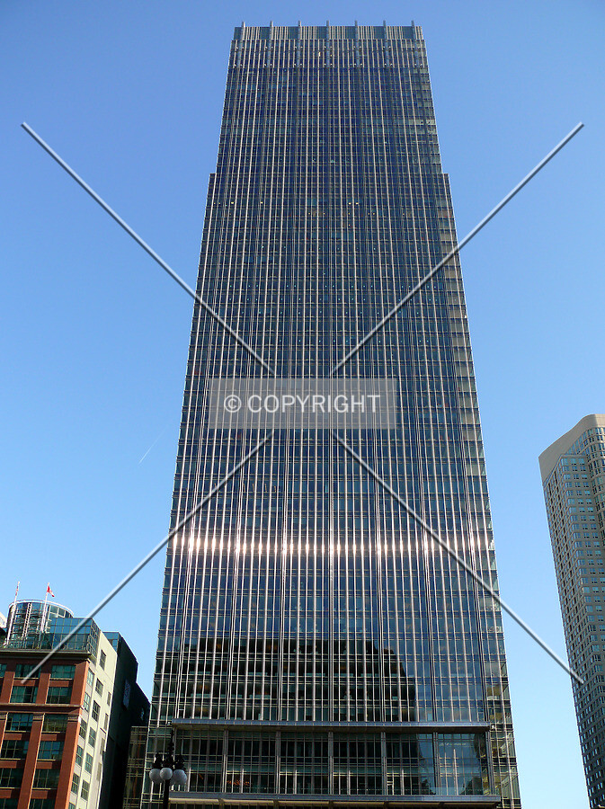 View of the southern facade as seen from Wacker Drive