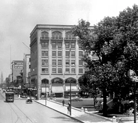 Vintage view from the southwest