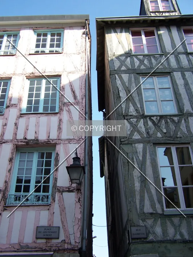 Façades rapprochées du centre historique