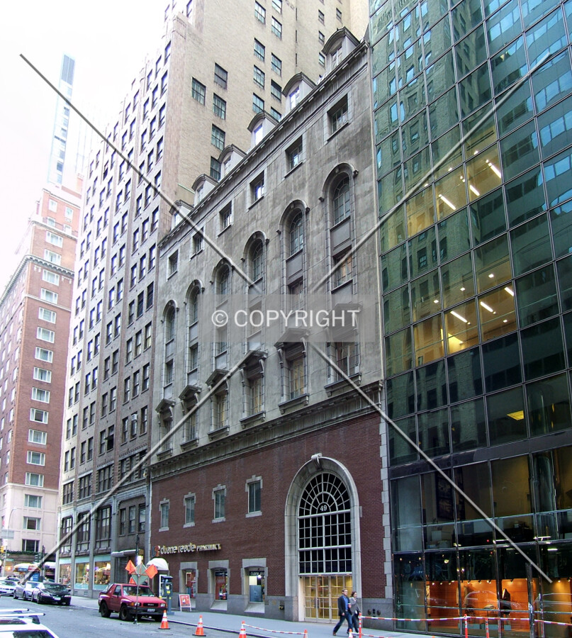 View from the southeast on 52nd Street