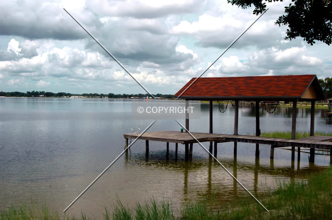 View across Lake Clay looking west
