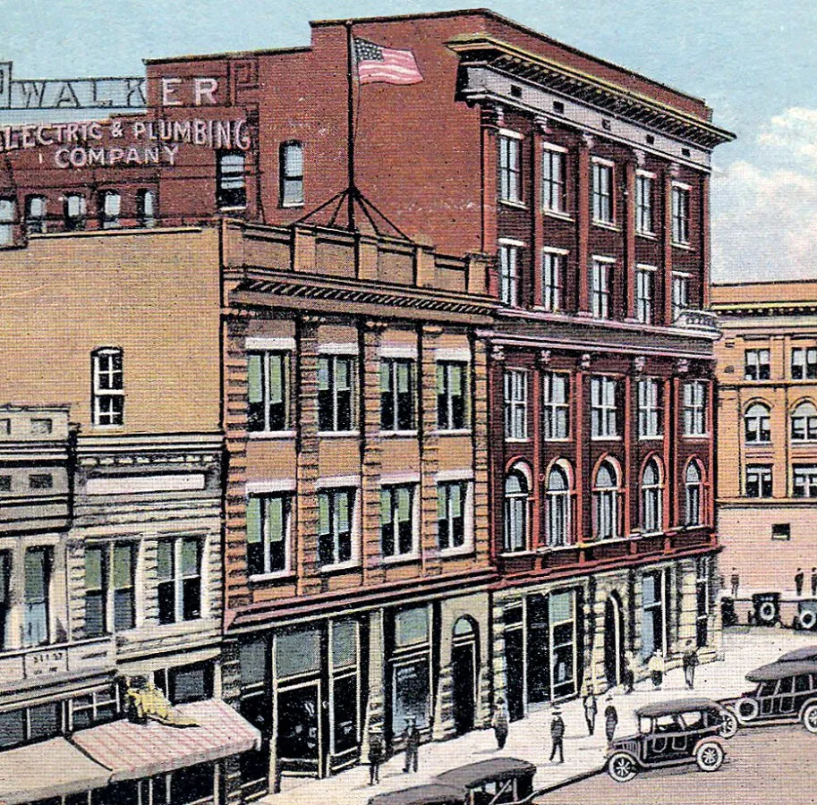 Vintage view from the southwest