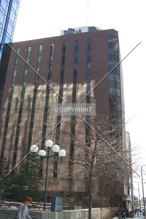 As seen from Laurier Avenue West, facing west