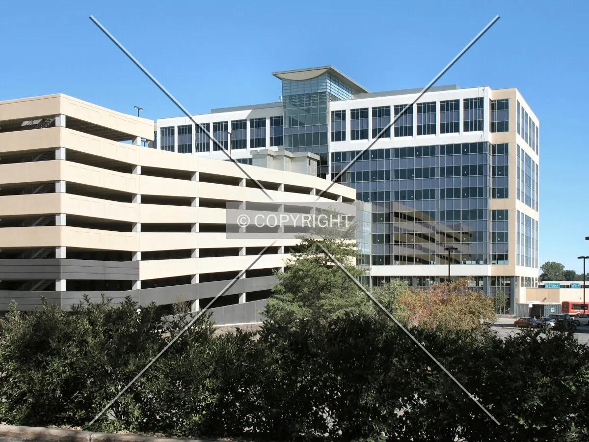 Nearing completion, view to the northeast across West American Boulevard