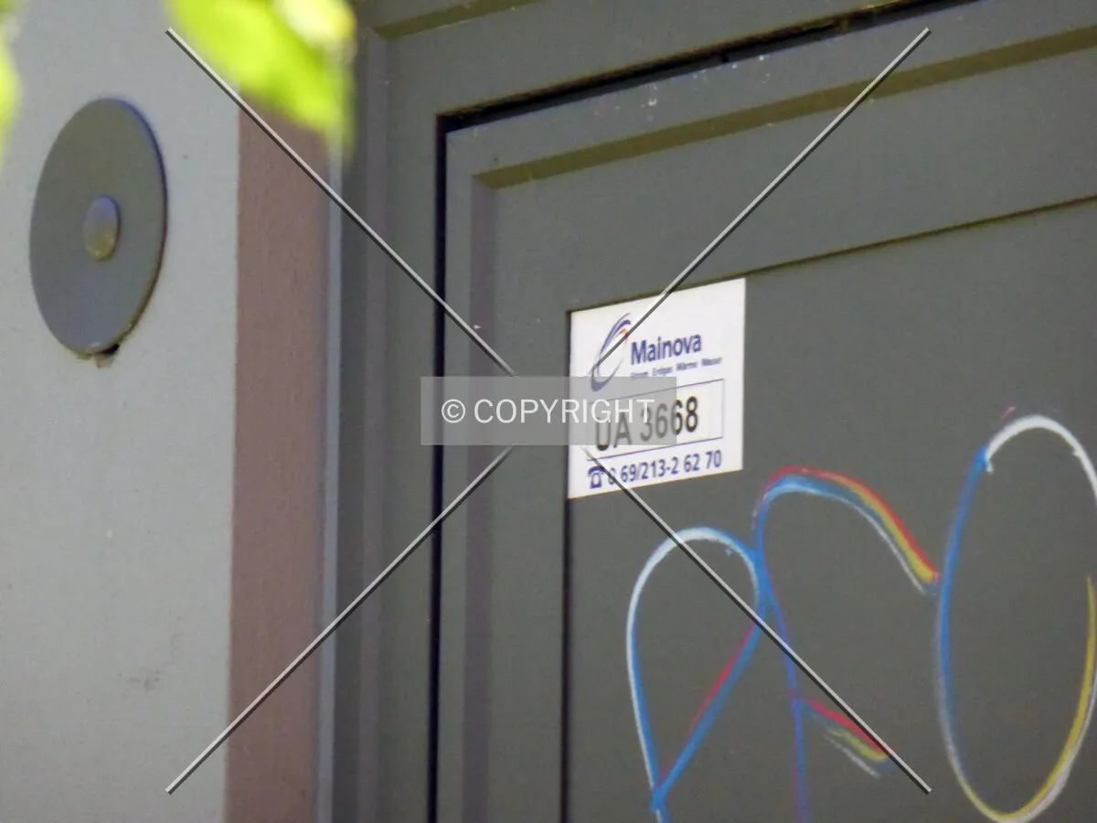 Sign at door
