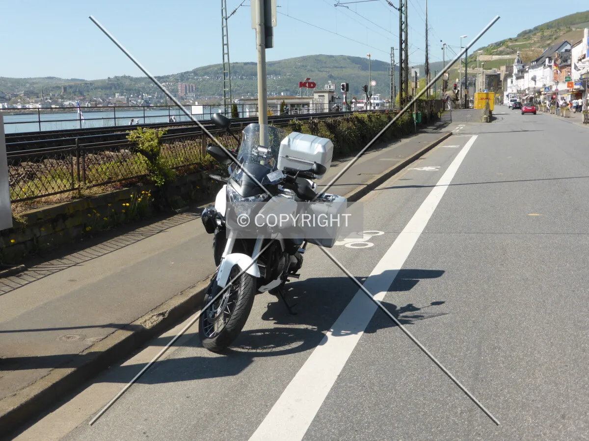 Parking space for motorcycles