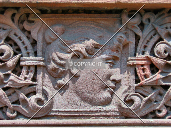 Sculptural detail on facade