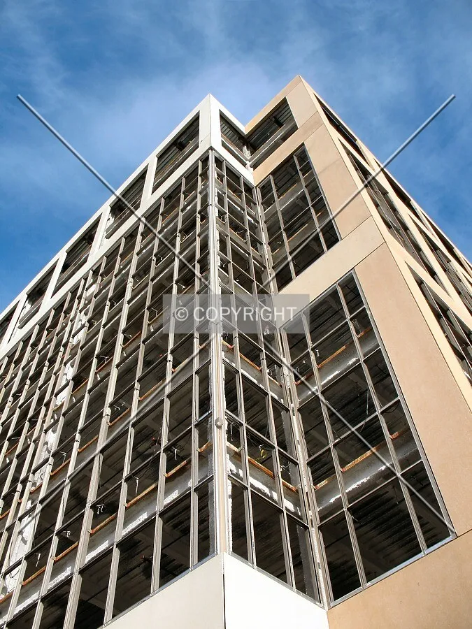 Looking up the south corner