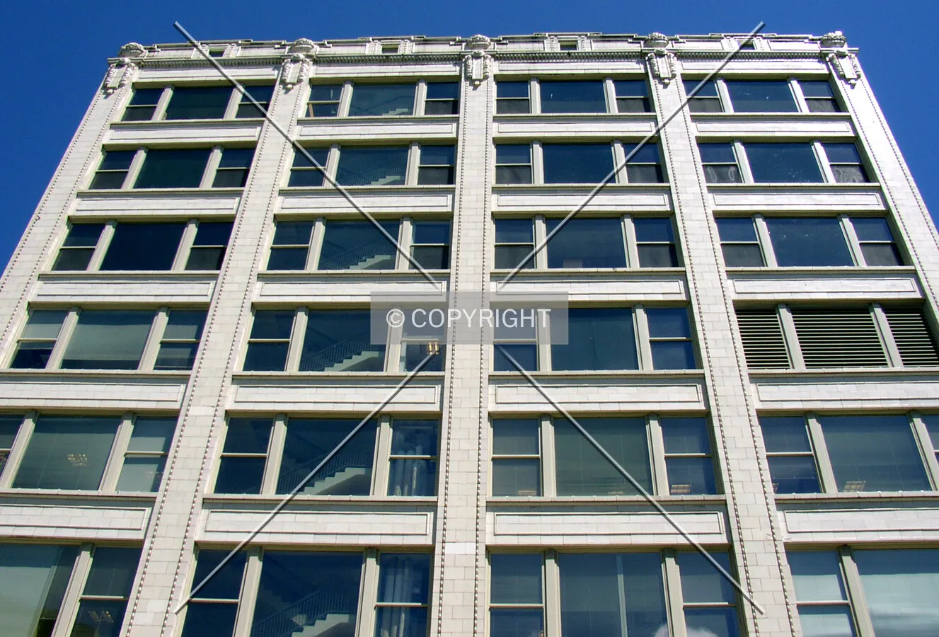 Looking up from the south West Michigan Street