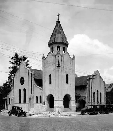 Vintage view from the southwest