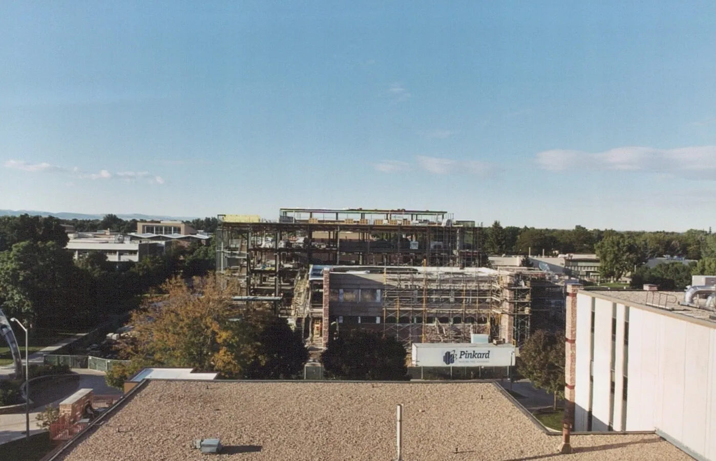 Elevated view to the north