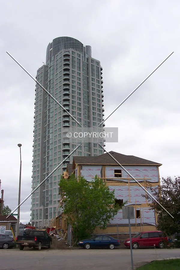 View of east facade, seen from Lanark Avenue