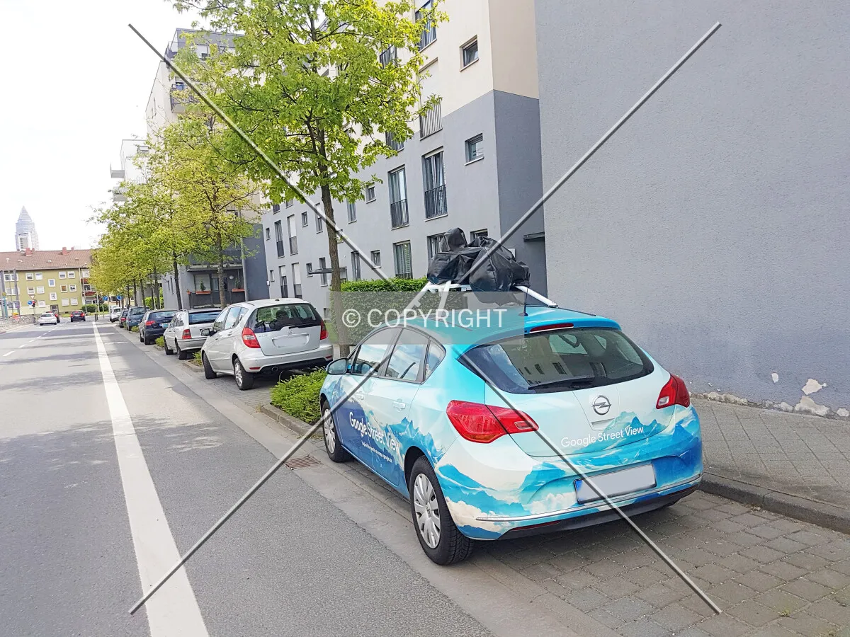 A Google Street View car