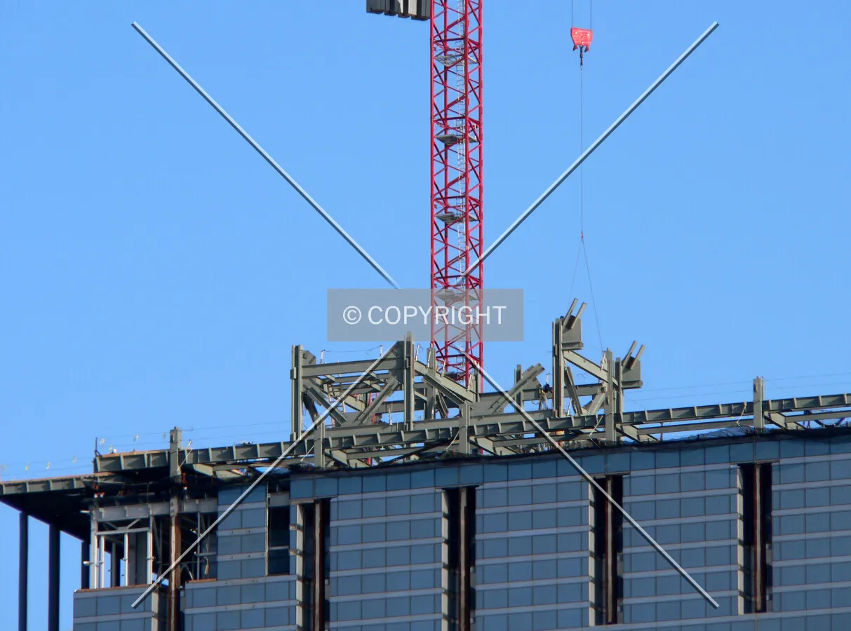 First piece of steel installed