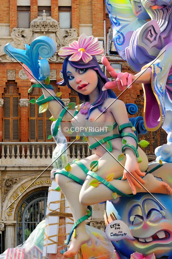 Ninot in the streets of Valencia