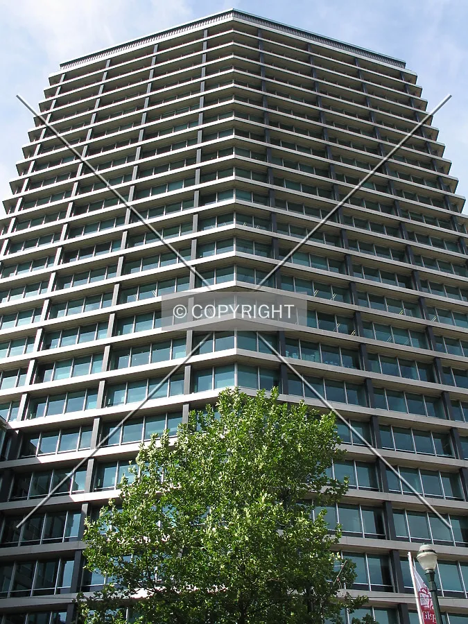 Looking up from the northeast