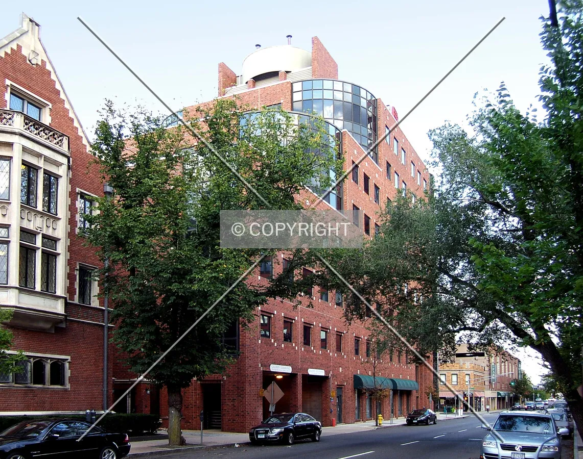 View from the west along Grove Street