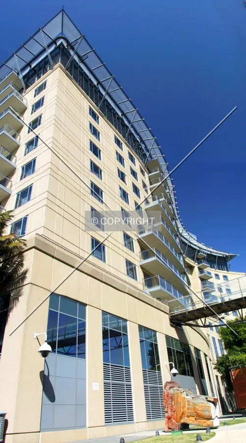 Looking up the northwest corner