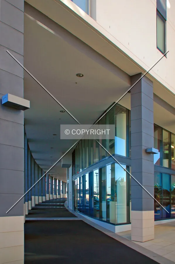 Colonnade fronting Brodie Sparks Drive