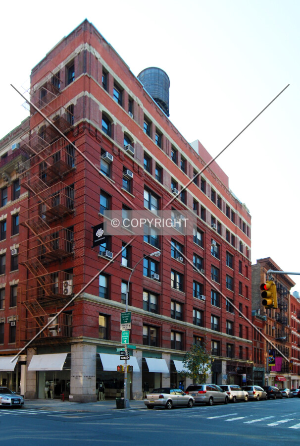 Viewed from the north along Lafayette Street