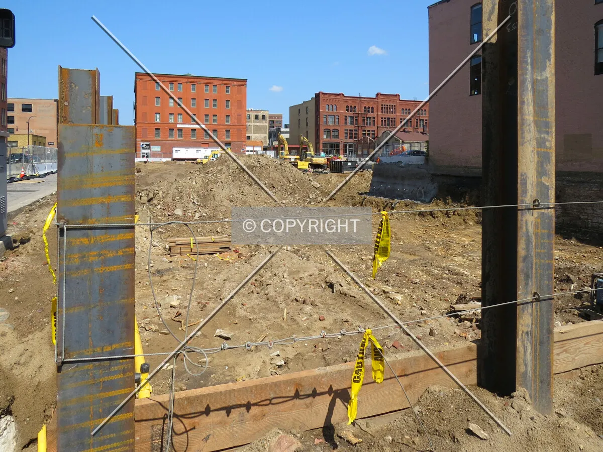 View to the northwest from 1st Avenue North