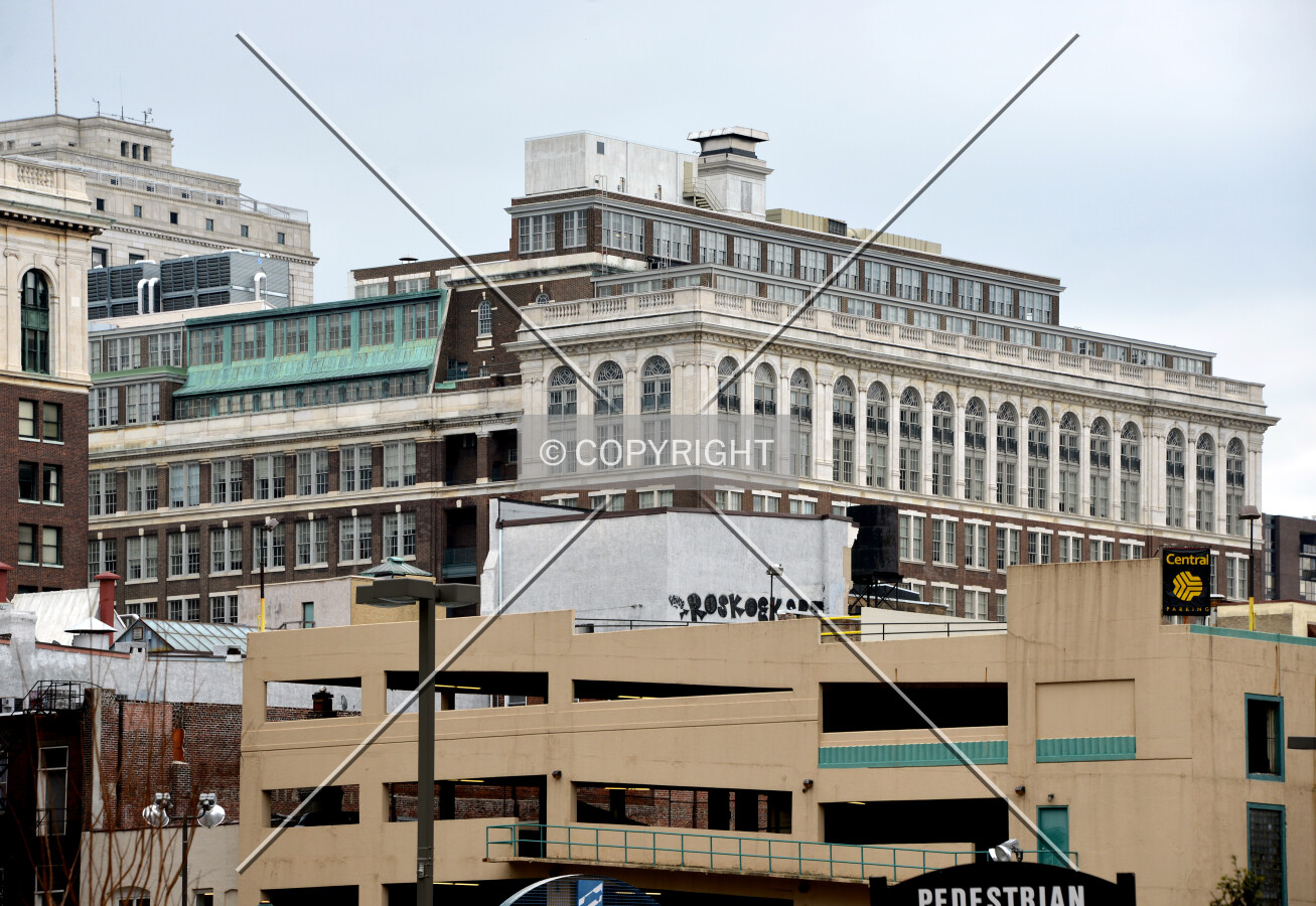 View from the northwest on Market Street