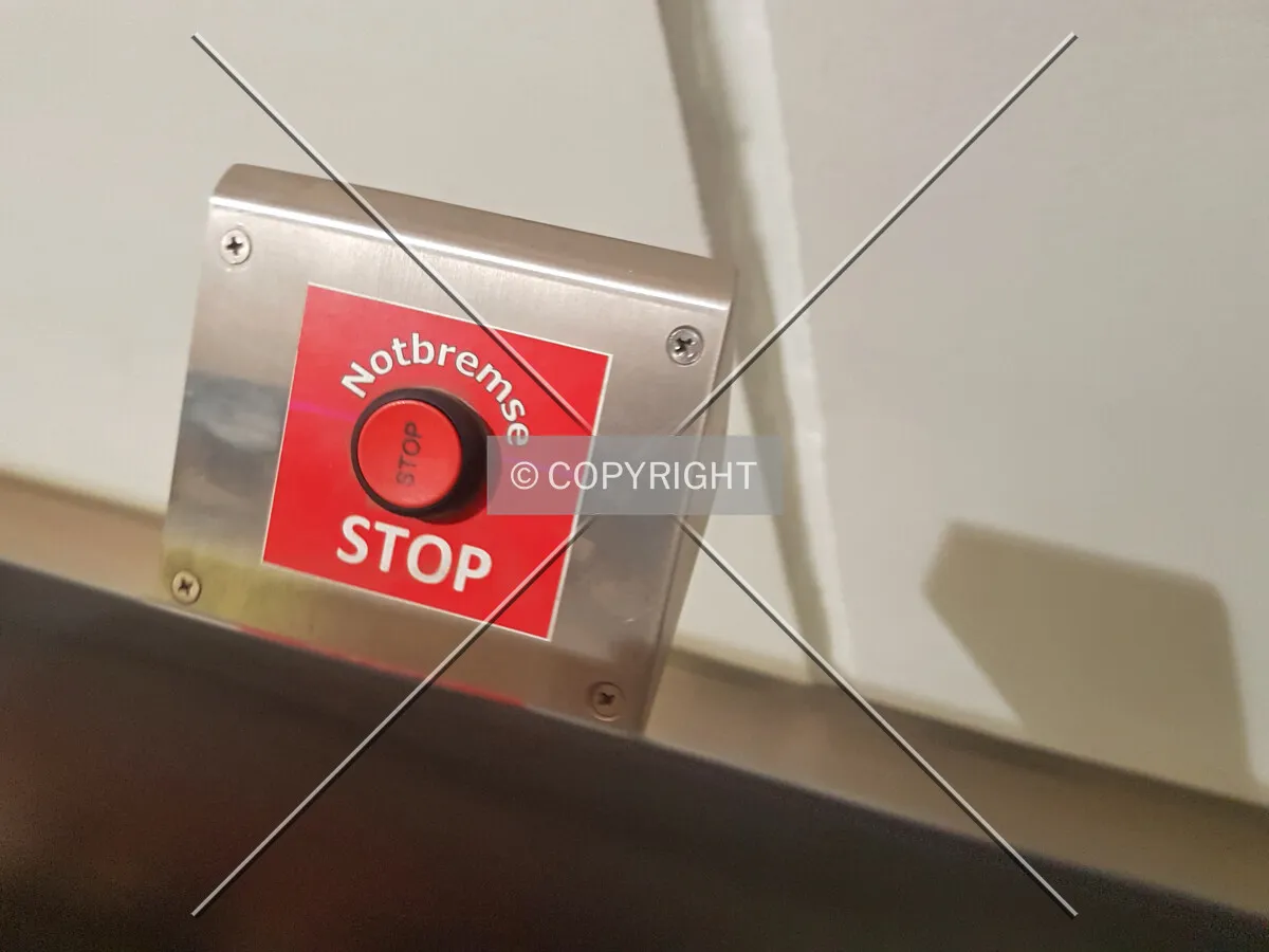 Nothalt - Notbremse - Halt - emergency stop